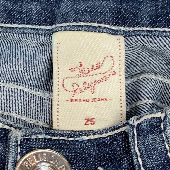 True Religion Medium Was Straight Leg Jeans SZ 25 - Picture 3 of 8